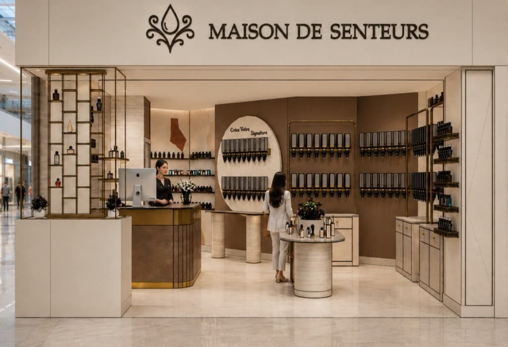 Kiosque Maison des Senteurs CF Fairview Pointe-Claire Porte 3